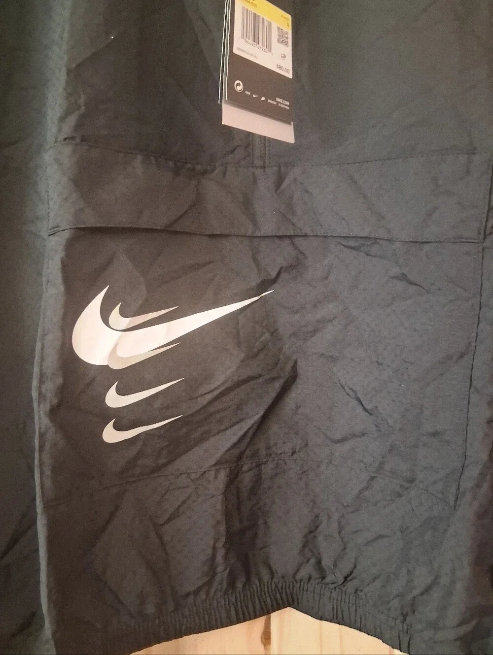Nike Black Windbreaker Sz S NWT